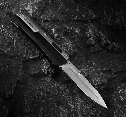 FOOH KNIFE Version GLYKON OTF D2 Blade CNC T6 Aluminum Handle