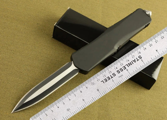 Micro OTF Tech Knife Combat Troo Series 440 Blade 57HRC Hardness Zinc-aluminum