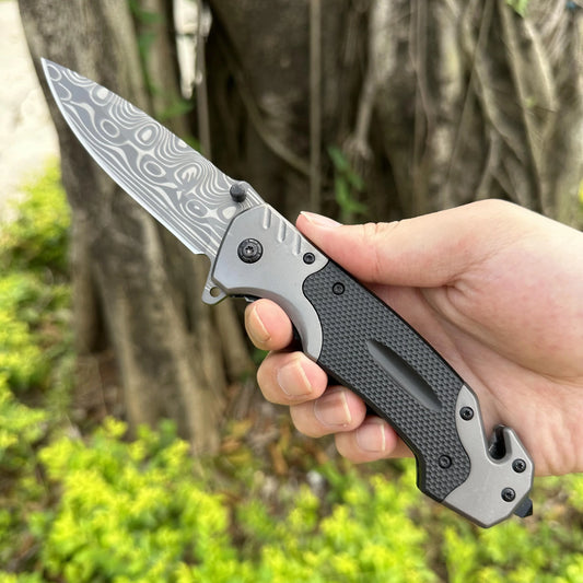 Outdoor Folding Knife, Stainless Steel Camping Folding Knife